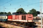202 646 des GB Traktion Lutherstadt Wittenberg mit RB 8336 nach Pretzsch in Torgau (11.08.1995).jpg