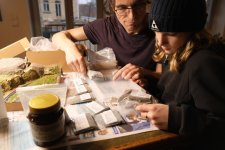 Auswahl des Schotters. 