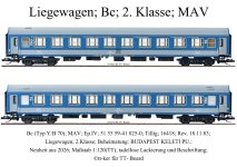 Tillig; 161418; Bc; Liegewagen; 2. Klasse; MAV; Ep.IV.jpg Tillig; 161418; Bc; Liegewagen; 2. Klasse; MAV; Ep.IV.jpg