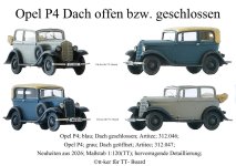 Opel P4; Geschlossen und offen; Artitec.jpg Opel P4; Geschlossen und offen; Artitec.jpg