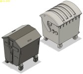 Tonne 1100L DDR Müllcontainer 1.jpg